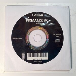CANON Pixma MG2500 Printer Setup CD-ROM Disc